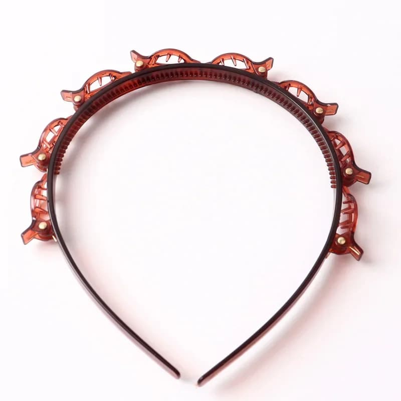 Pinces à cheveux à Double frange, épingle à cheveux, cerceau torsadé, tresse avant, cerceau pour fem