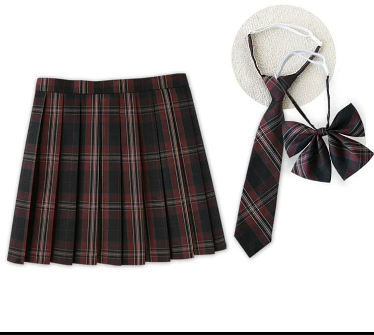 Nouvelle Jupe plissée pour femmes Mini jupes école japonaise taille haute Kawaii mignon gris Jupe à 