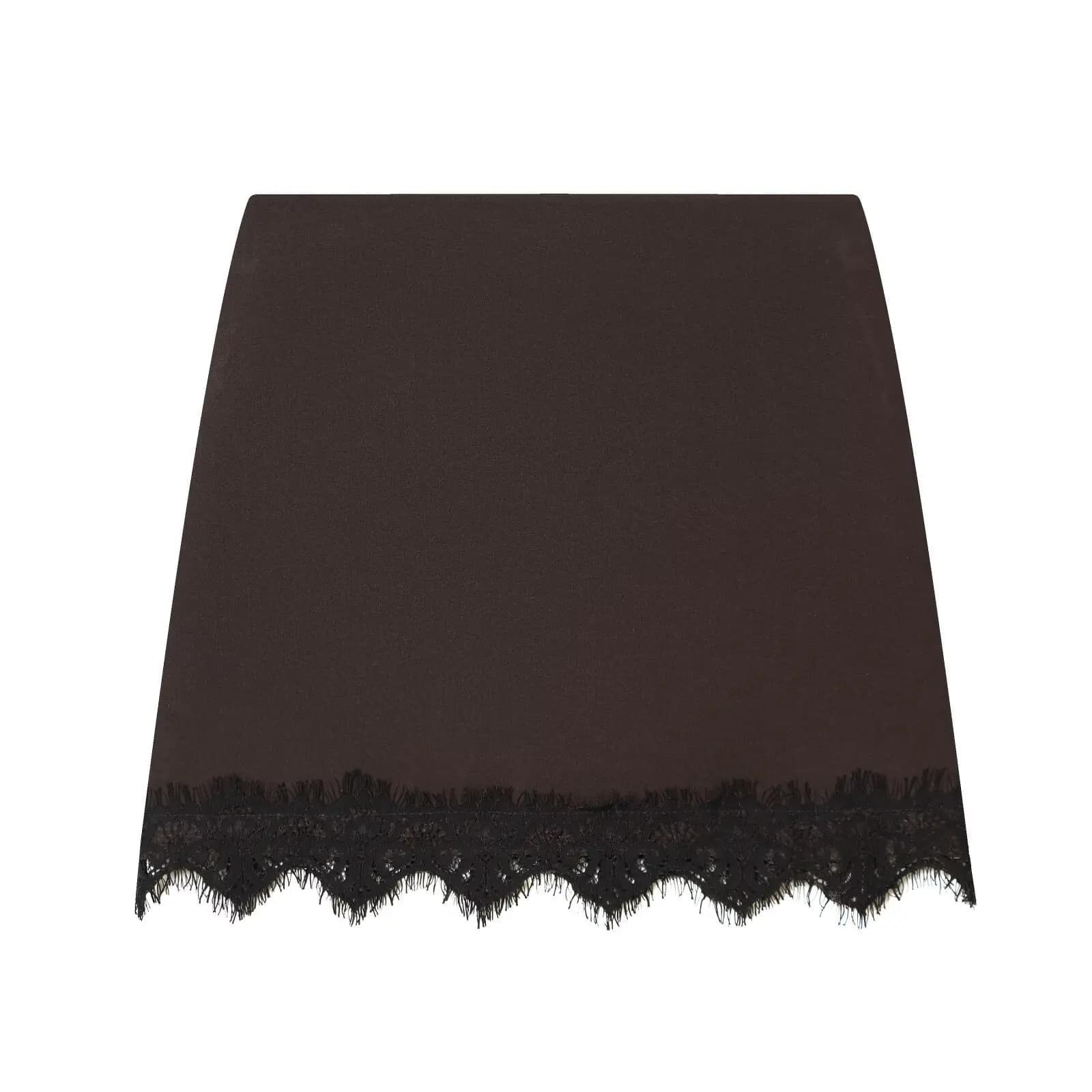 Femmes Mini jupe en dentelle Sexy a-ligne plissée taille haute jupe pour les femmes printemps été no