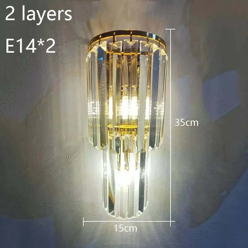 Grande lampe murale en cristal pour hall d'hôtel de luxe, pour Club, Hall, Villa, salon, chambre à c