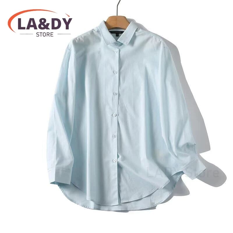 Chemise en lin pour femme, chemisier décontracté à manches longues boutonné, haut ample pour femme, 