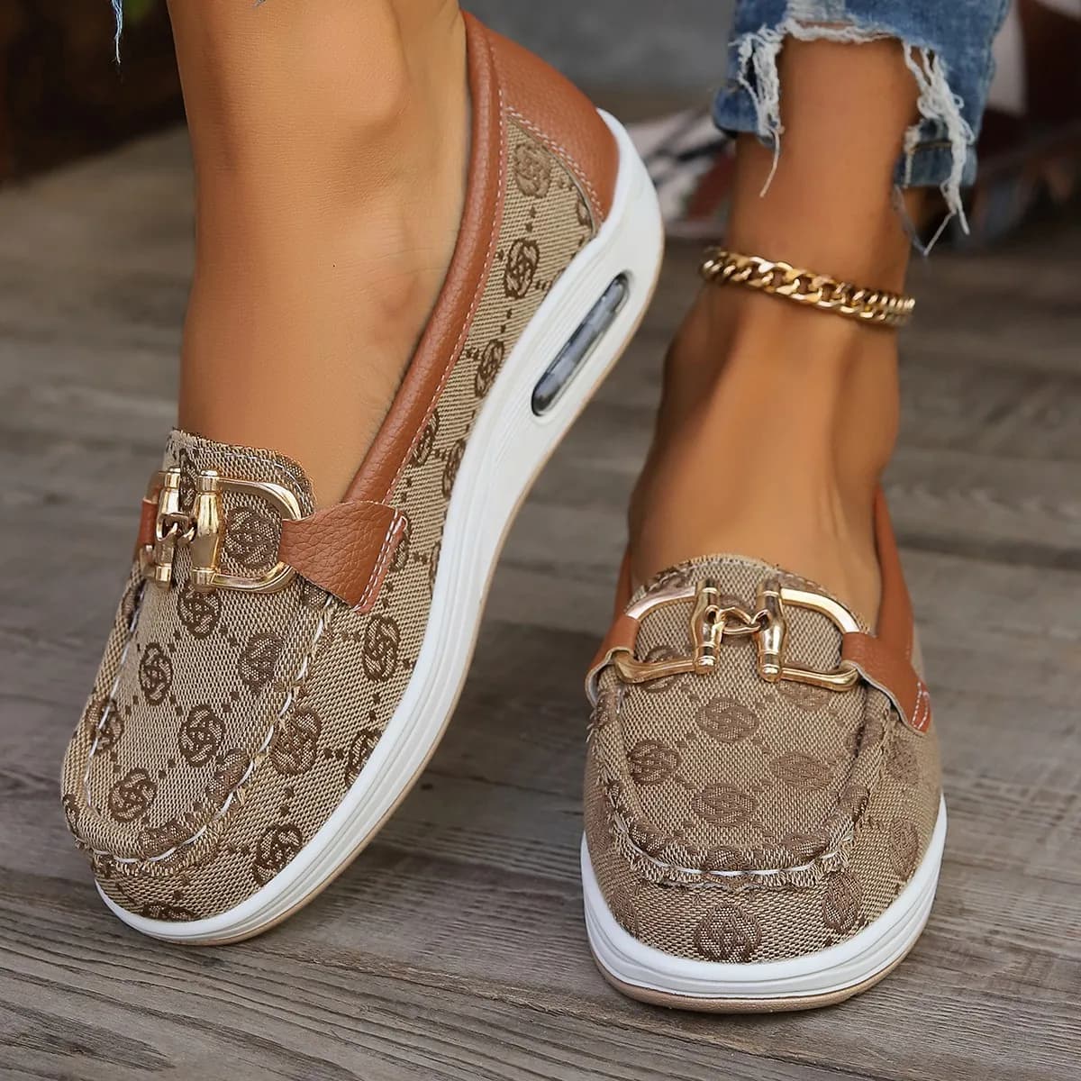 2025 nouveau automne femmes tendance rétro concepteur chaussures plates femmes à la mode bout rond d