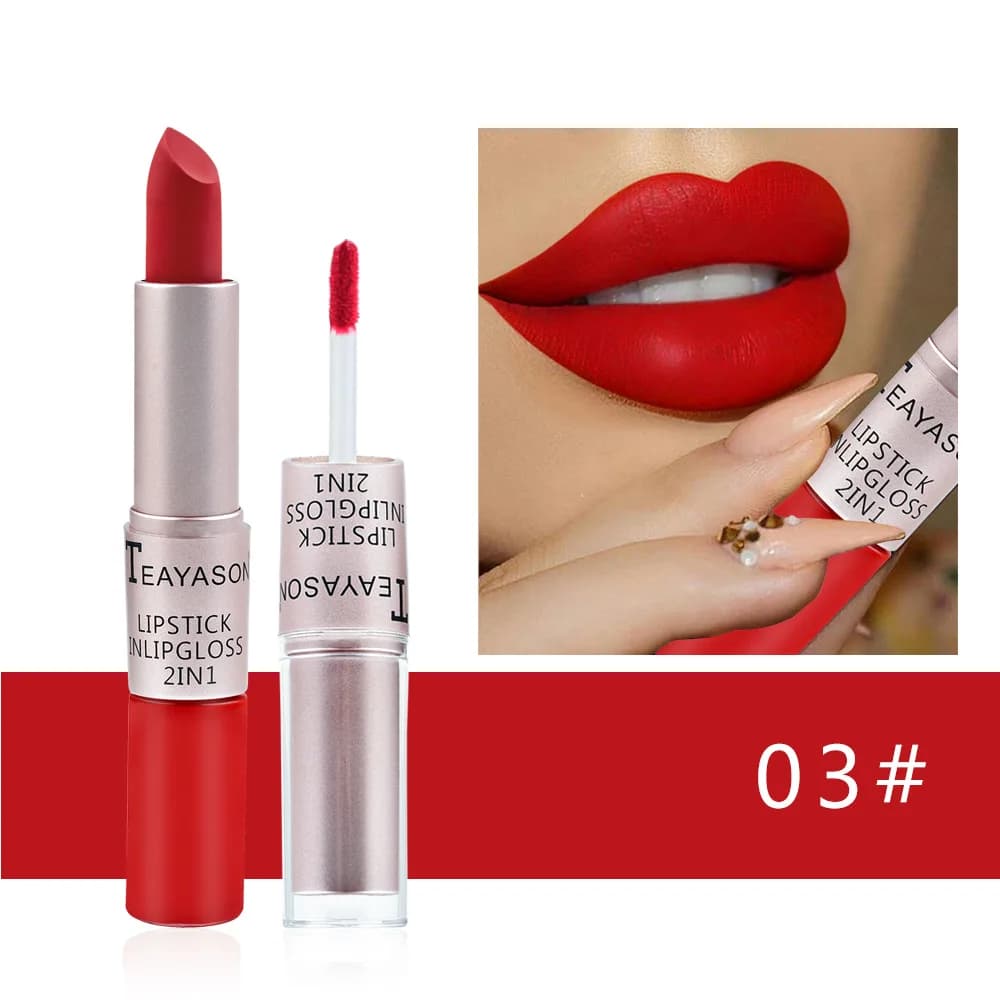 Rouge à lèvres liquide mat, imperméable, sans transfert, longue tenue, brillant à lèvres rose, teint