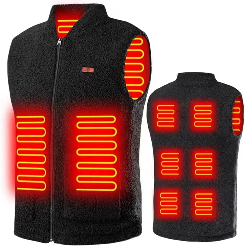 Veste chauffante électrique USB Smart Metropolitan pour homme, veste chaude thermique, gilet d'extér