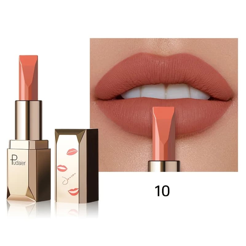 Rouge à lèvres velours mat longue durée, formule imperméable et résistante à la sueur, couleur des l