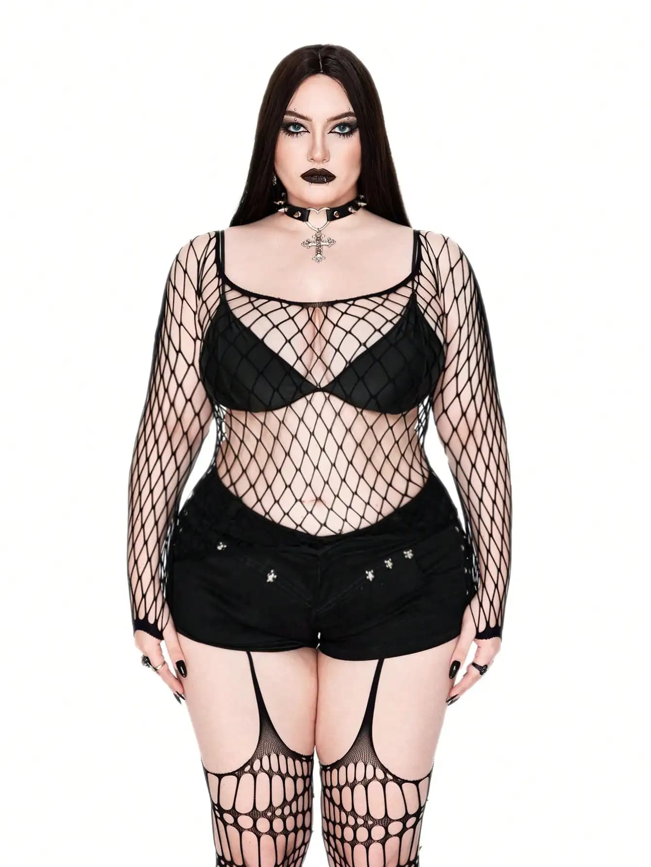 Hauts sexy en maille à manches longues pour femmes, hauts moulants amusants, t-shirts amples à décou