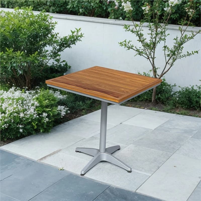 Mobilier d'extérieur moderne, chaise empilable de Patio, Table à manger et chaises en aluminium, ens