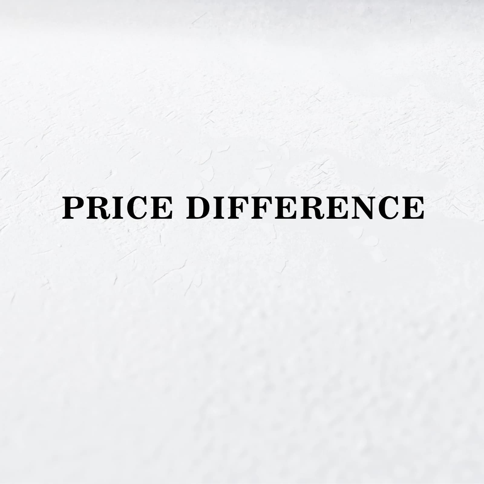 Différence de prix PAS DE EXPÉDIER