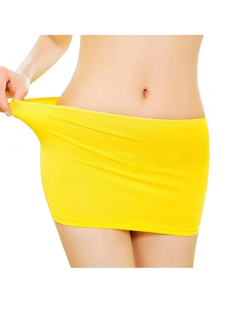 Mini jupes d'été sexy au-dessus du genou pour femmes, jupe crayon ronde, hanche, levage des fesses, 
