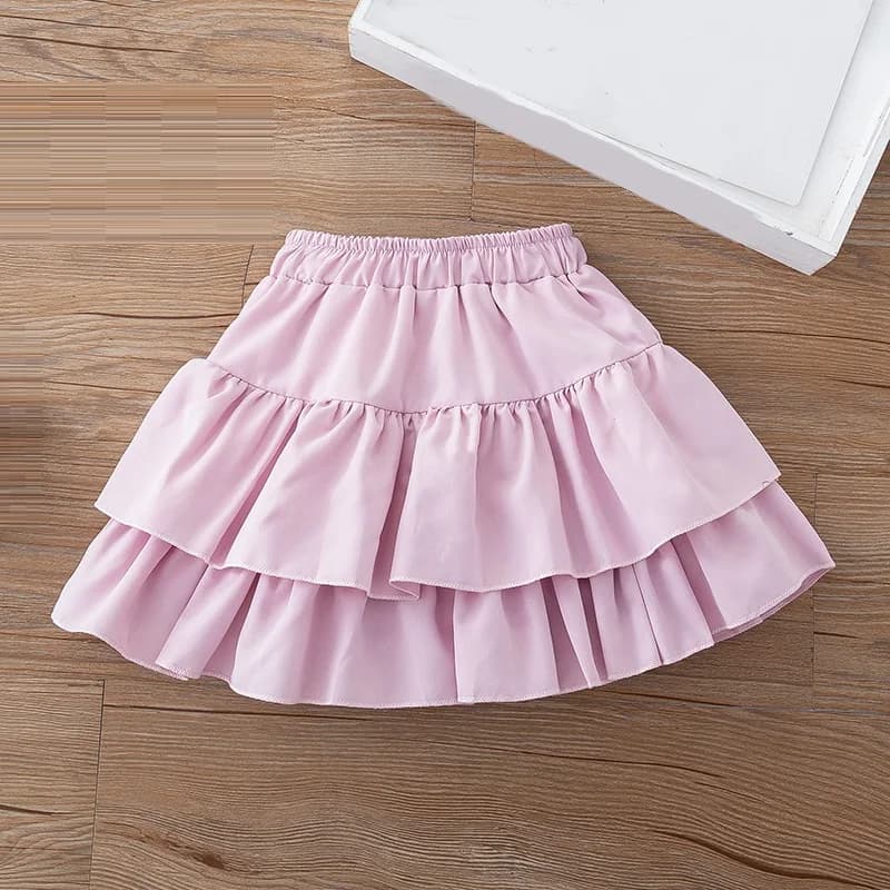 3-12 ans écolières blanc noir taille haute jupe plissée enfant en bas âge adolescente jupes courtes 