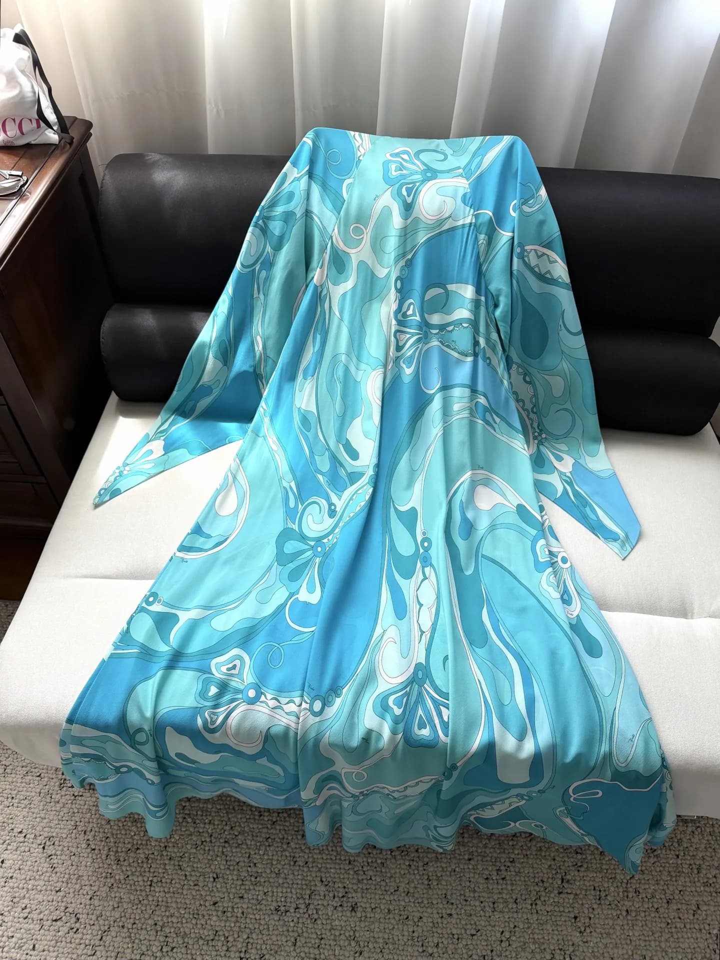 Nouvelle Robe Longue en Soie Imprimée Style Vacances Européen et Américain Printemps/Été 2026 Ample 