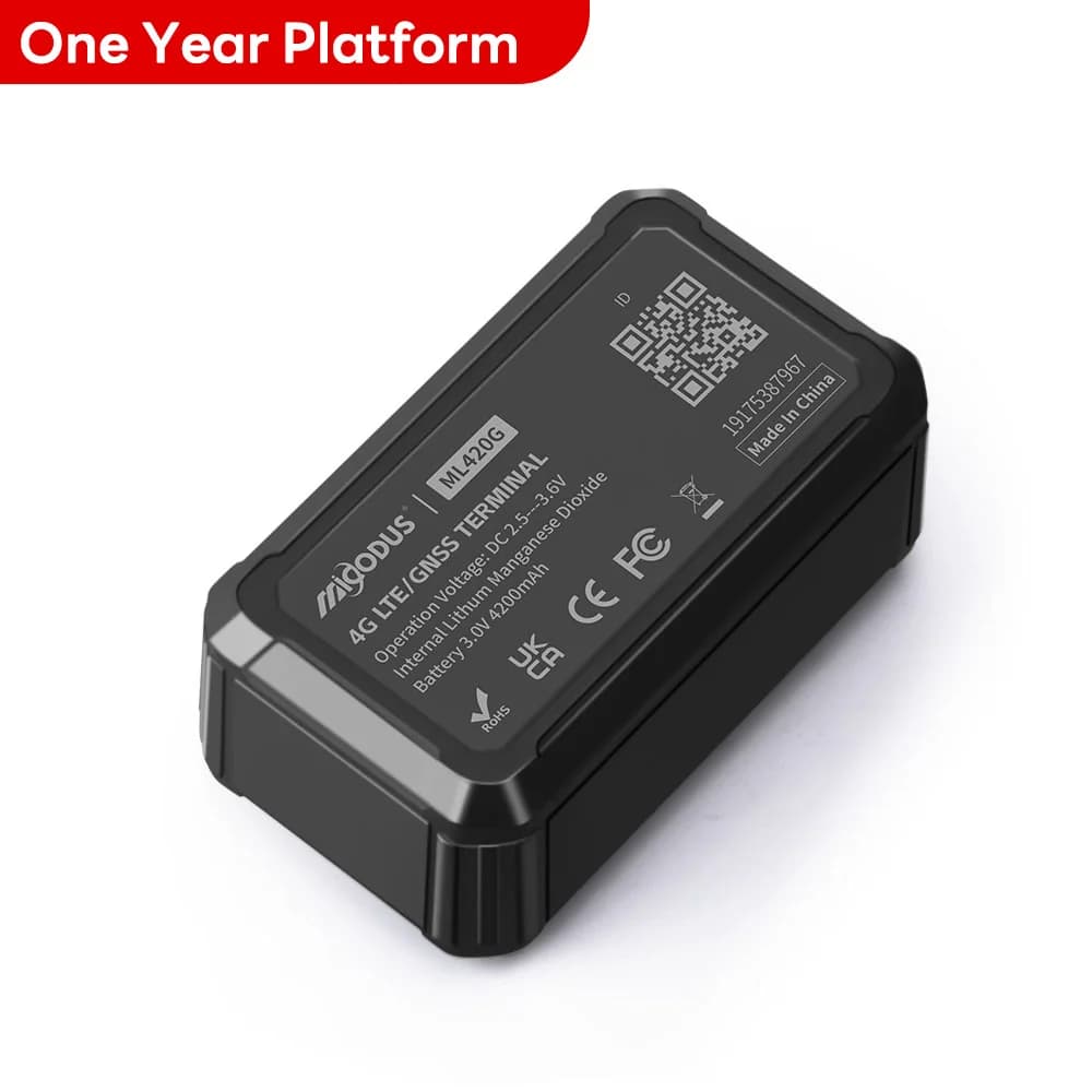 Traceur GPS Jetable Sans Fil 4G Batterie 4200mAh Autonomie Longue Mini Format Aimanté Suivi Véhicule