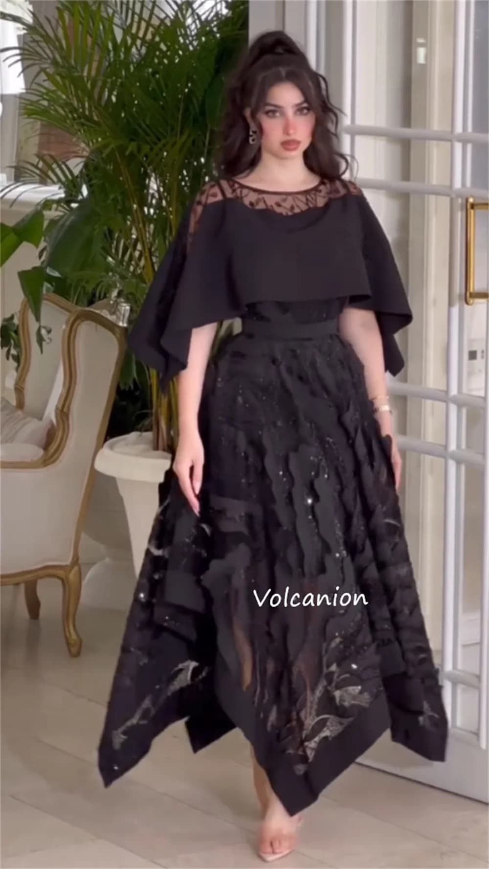 Robe mi-longue trapèze froncée avec ceinture en Jersey personnalisée, col rond, sur mesure, pour occ