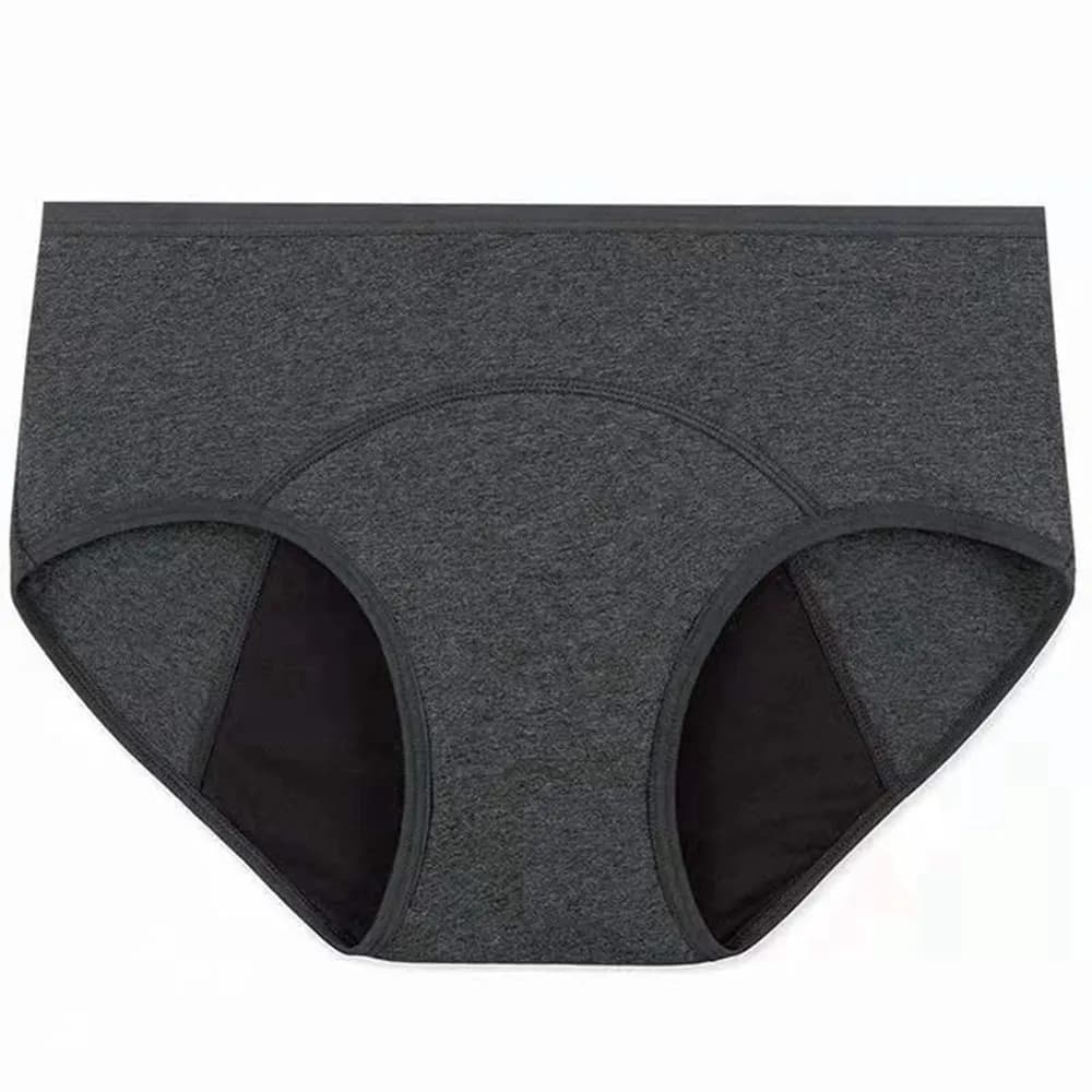 Culotte menstruelle très abondante pour femme, slip respirant en coton, taille basse, sous-vêtements