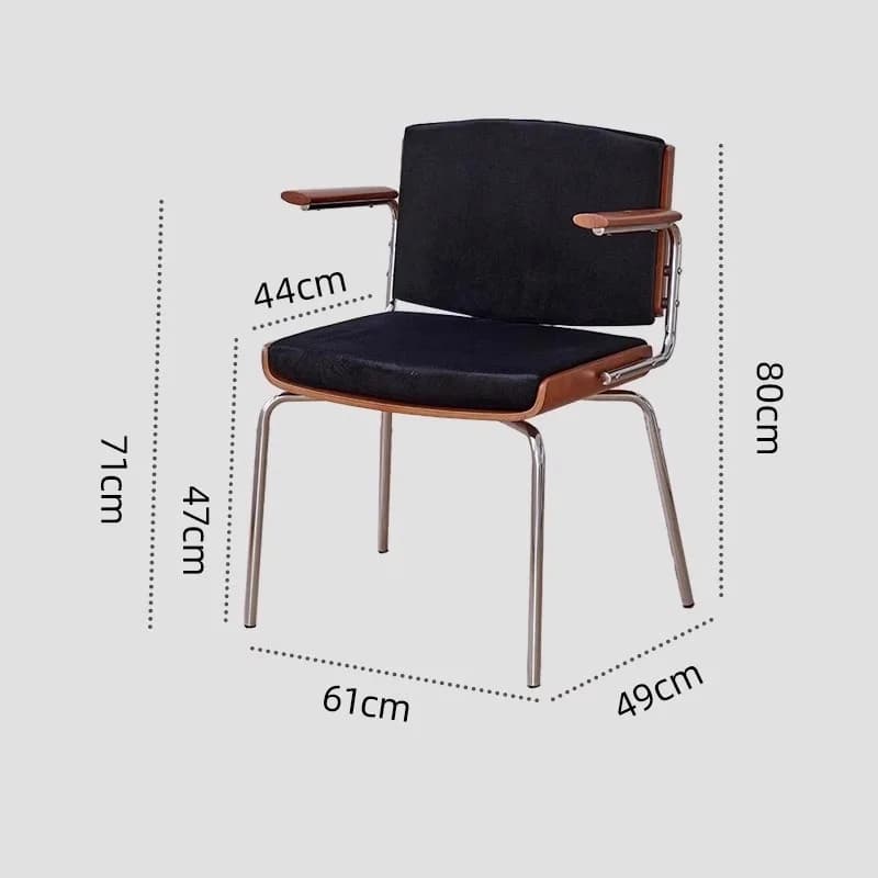Chaise longue rembourrée scandinave, rétro, simple place, dossier confortable pour la maison et le P