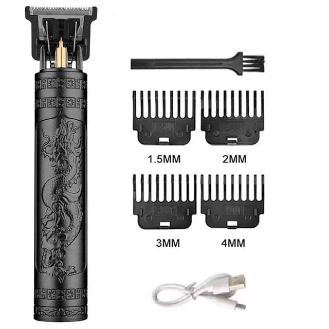 Tondeuse à cheveux électrique sans fil Vintage, rasoir Portable pour barbier, charge rapide USB, pou