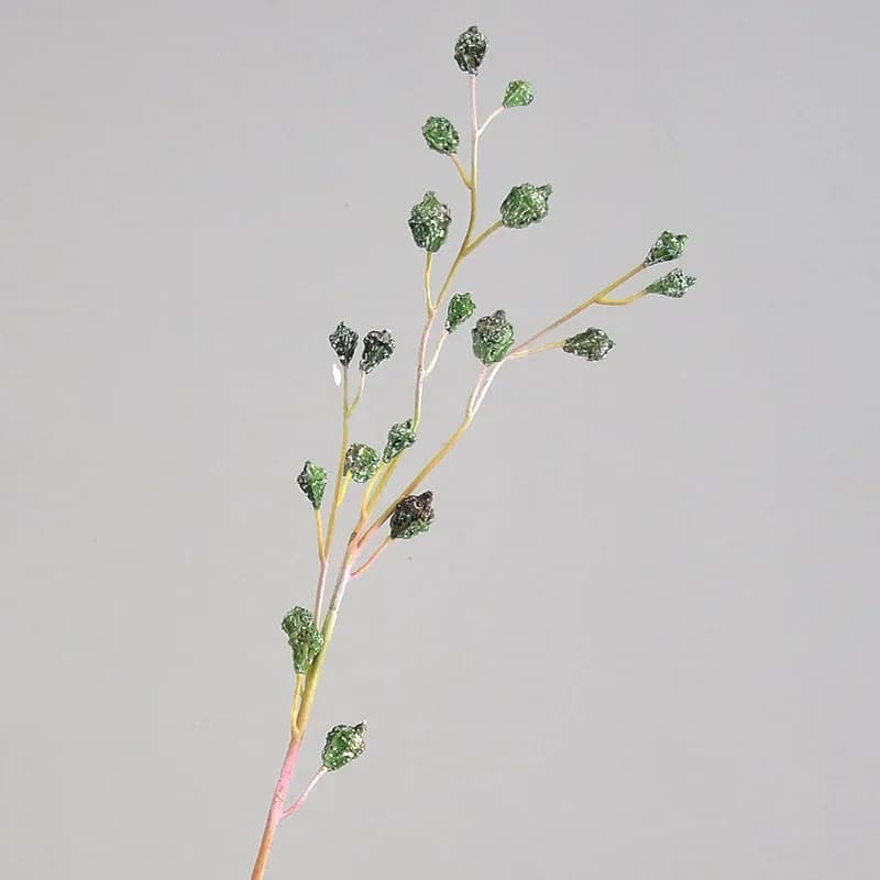 Plantes artificielles d'eucalyptus avec de longues branches, tige de fruit, décoration d'intérieur, 