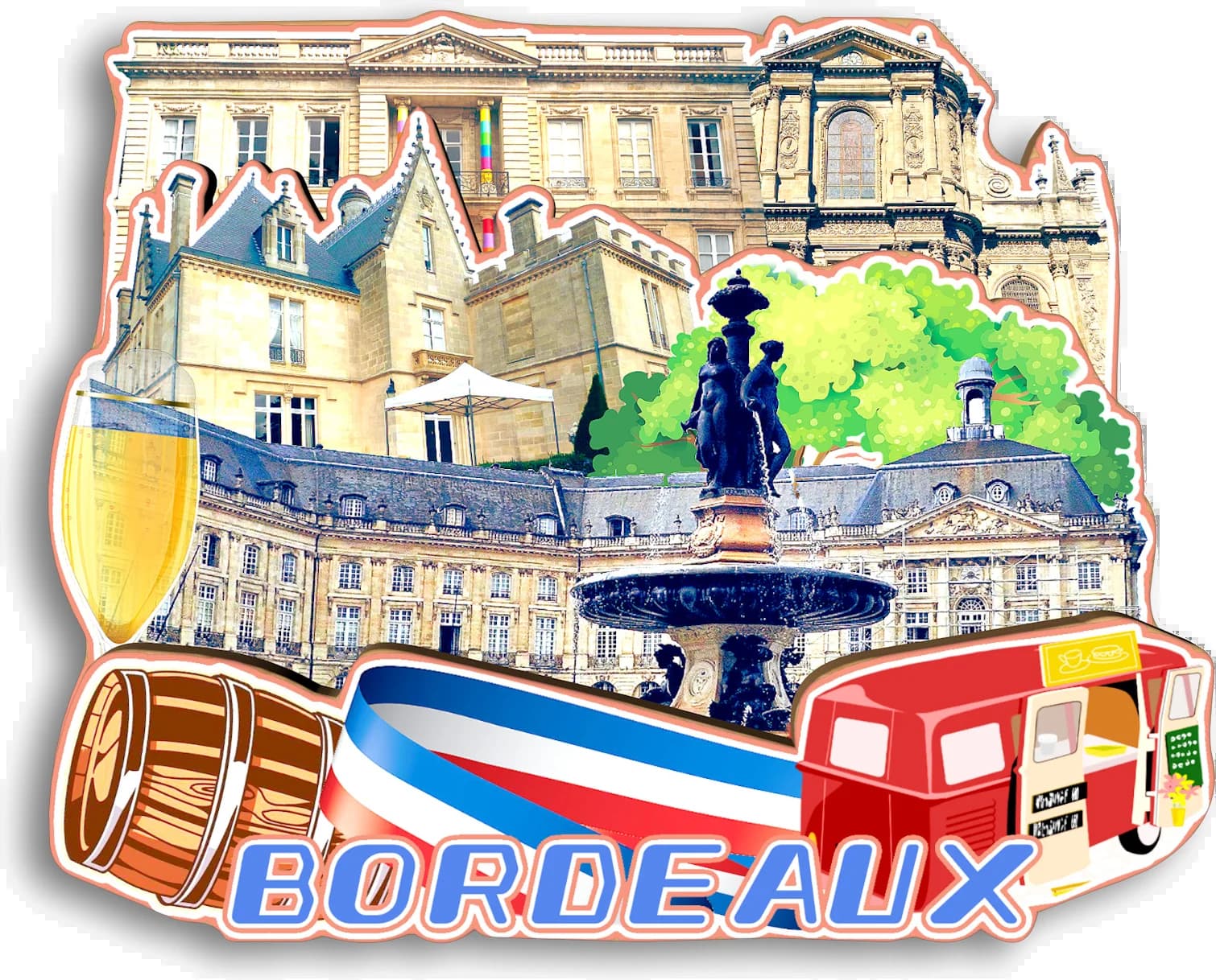 Bordeaux La Rochelle Toulouse Montpellier Nimes Albi Carcassonne Lourdes Angers France Réfrigérateur