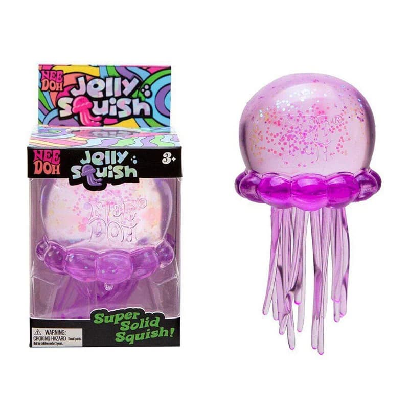 Balle sensorielle anti-stress Needoh en forme de tentacules de méduse, mignonne, non toxique, douce,