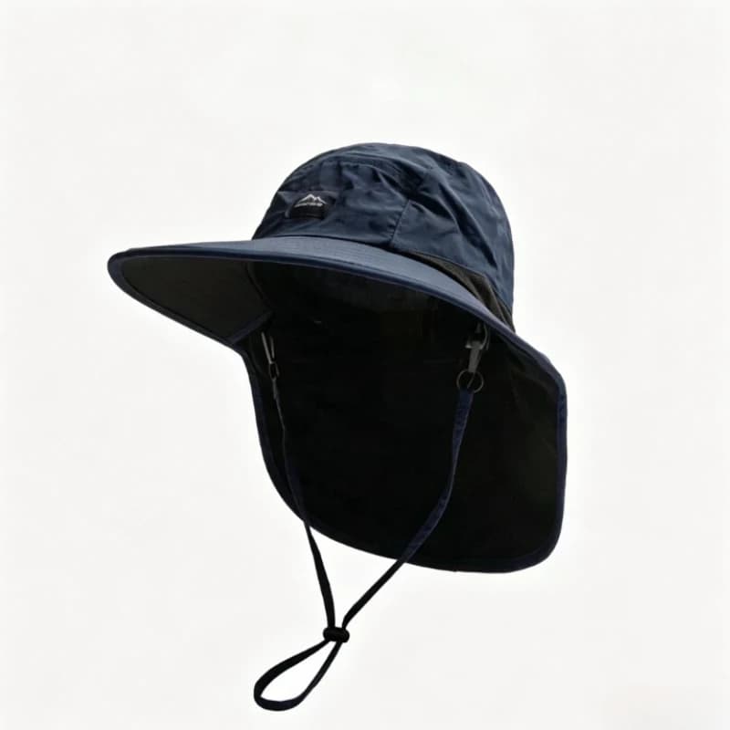 Casquettes d'été à large bord, Protection du cou, chapeaux seau unisexes, visière extérieure, séchag
