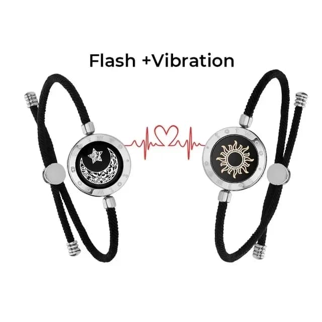 totwoo Bracelets lumineux et vibrants au toucher longue Distance pour Couples, cadeaux de relation l