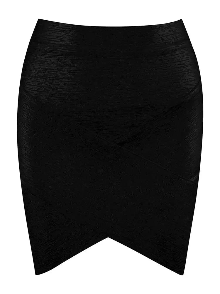 Vente en gros femmes jupe d'été Sexy noir argent or jupe de pansement haute rue concepteur maigre fê
