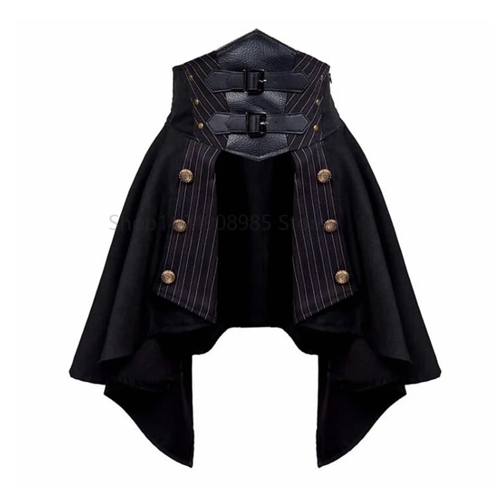 Jupe gothique Punk pour femmes et filles, Corset taille haute, jupe mi-longue noire, nouveau Style, 