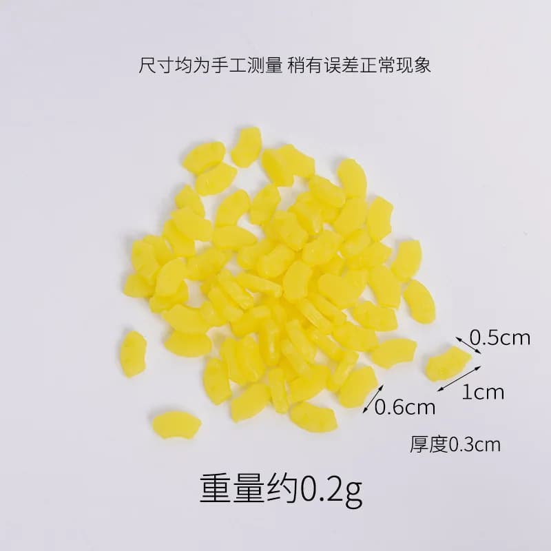 Mini tranches d'ananas artificielles, 10 pièces, petites tranches de fruits d'ananas, simulation de 