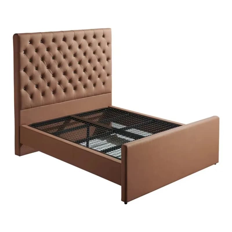 Meubles de chambre à coucher d'hôtel, cadre de lit en acier italien Durable, longue durée de vie, bo