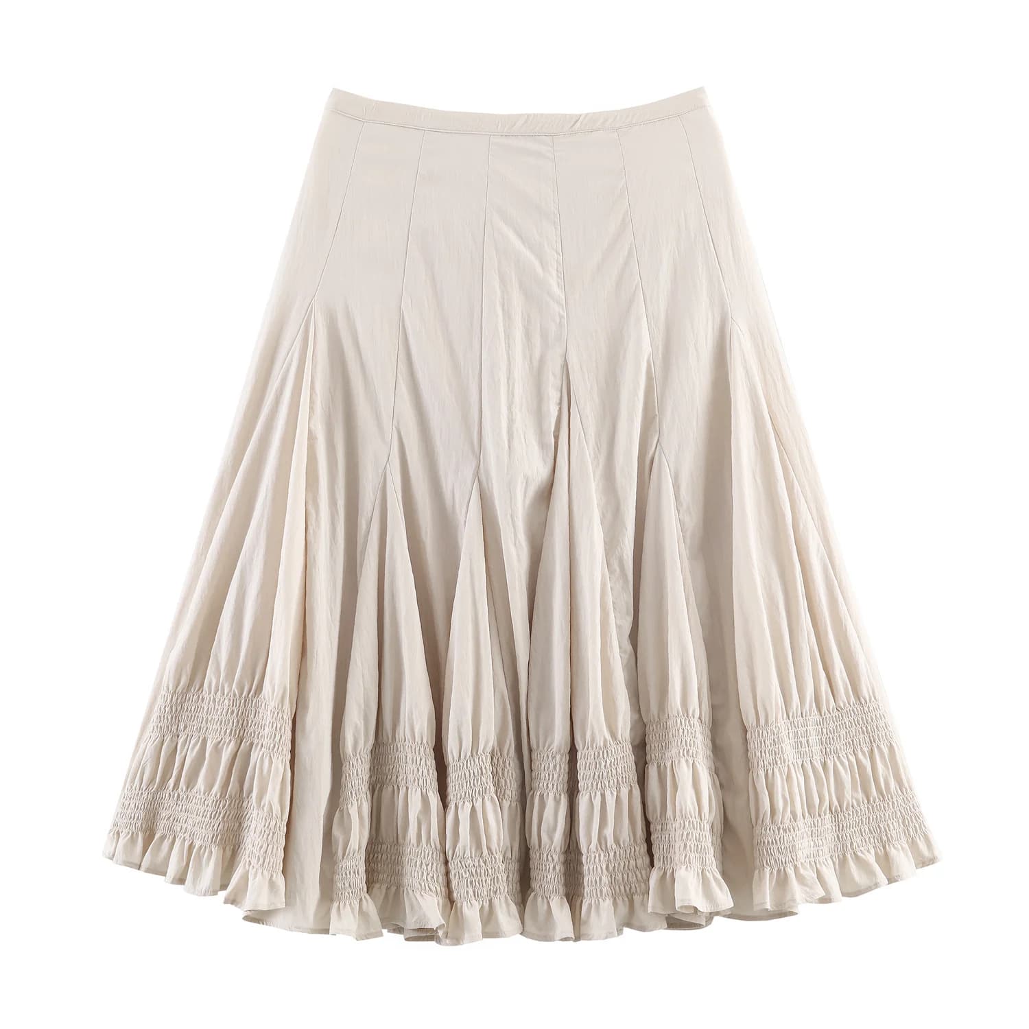 Jupe mi-longue polyvalente pour femme HH, taille haute, décontractée, style streetwear, avec fermetu