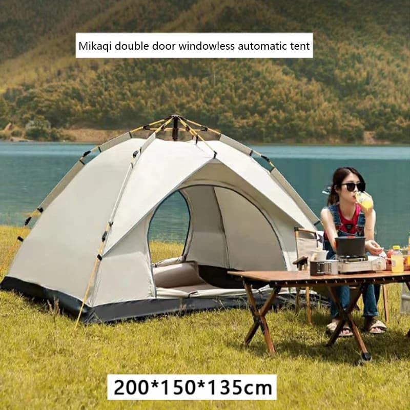 Tente de camping automatique à montage rapide, de haute qualité, pour la randonnée et la plage, équi