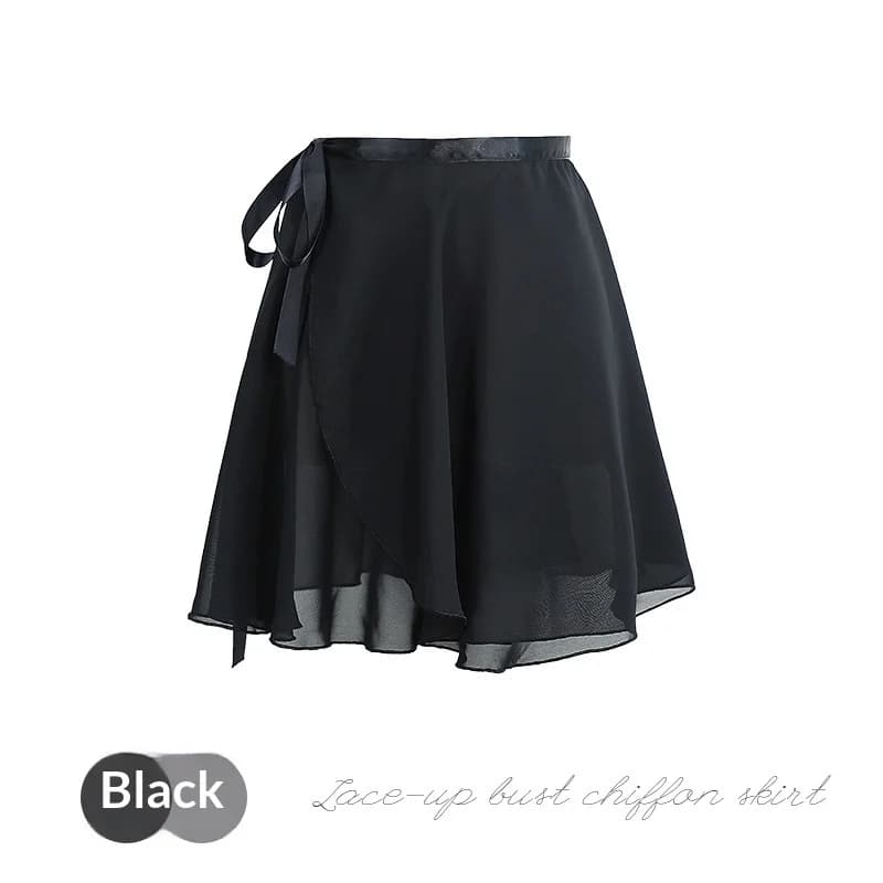 Jupes de ballet pour femmes, jupe de danse en mousseline à lacets, jupe de tutu de pratique de balle