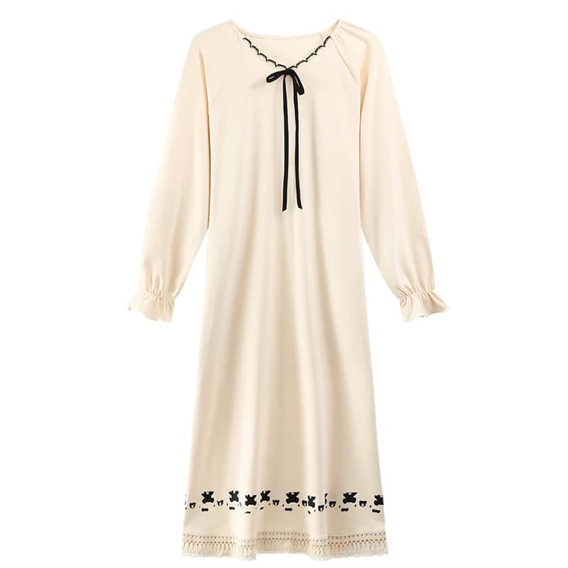 Grande taille M-4XL femmes chemise de nuit 100% coton à manches longues chemise de nuit femme robe d