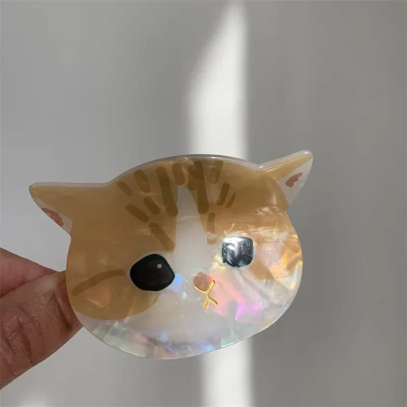 Pinces à cheveux en acétate de chat paresseux, pinces à cheveux de Style japonais, série animale, pi