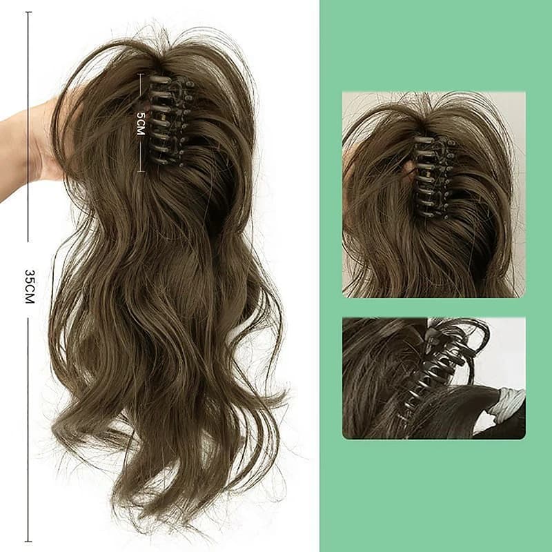 Pince à griffes synthétique queue de cheval pour femmes, extensions de cheveux, queue de cheval cour
