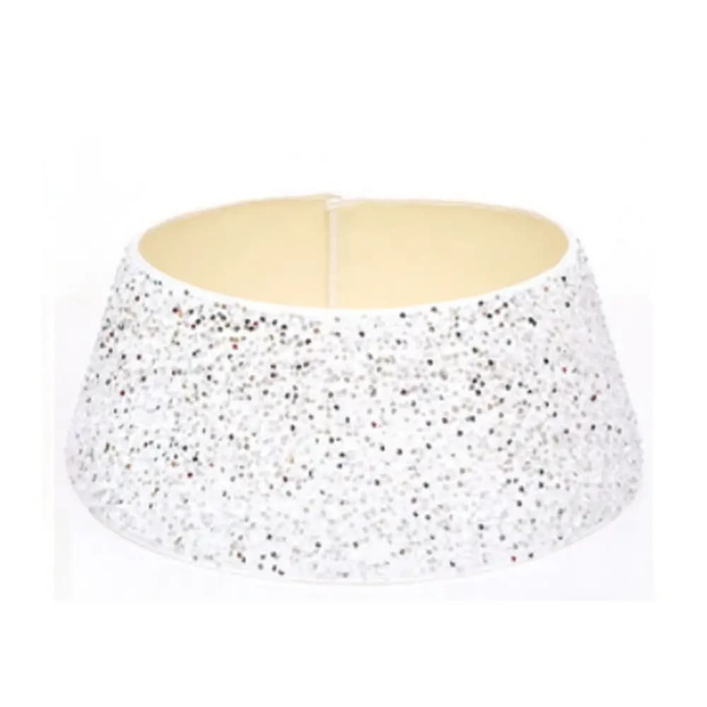 Joyeux noël rétro arbre de noël jupes paillettes rondes arbre de noël Surround Base briller arbre de