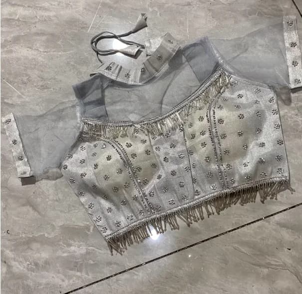 Vêtements traditionnels indiens pour femmes, hauts Readymade Saree Sari, chemisiers à manches courte
