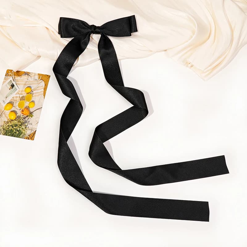Pinces à cheveux Extra longues pour femmes et filles, ruban, grand nœud papillon, épingle à cheveux 