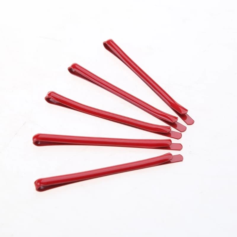Pince à Frange en Métal pour Cheveux Rouges, Barrettes Punk, Épingle à Cheveux, Décor Cheval, Clips 