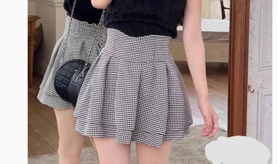 Jupe courte Macaron taille haute pour femme, jupe douce pour femme, jupe solide, série de succession