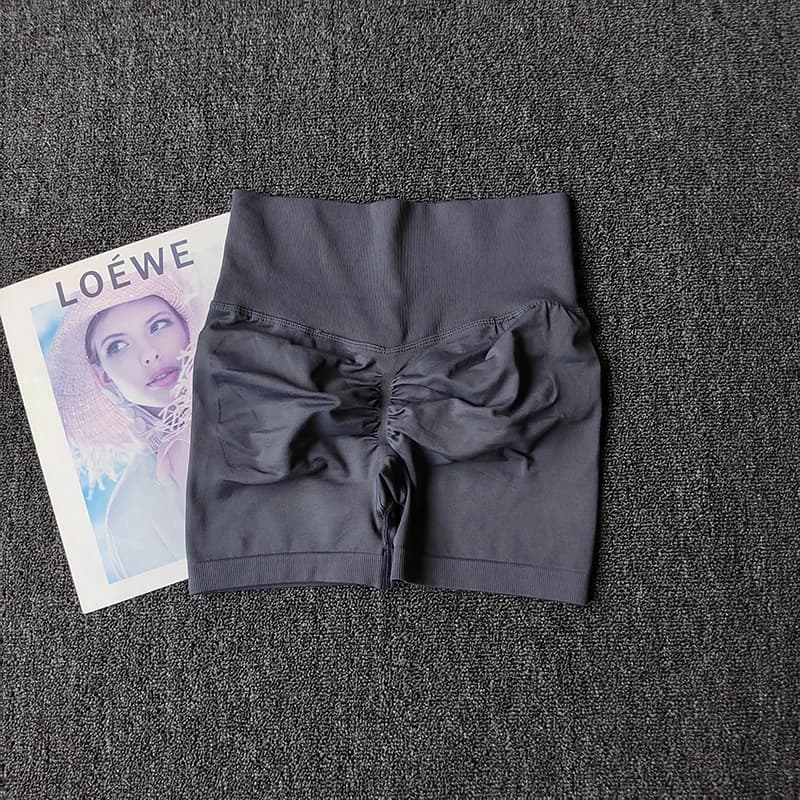 Short de Yoga pêche pour filles, pantalon à trois croix, taille haute, tricoté, pression, course à p