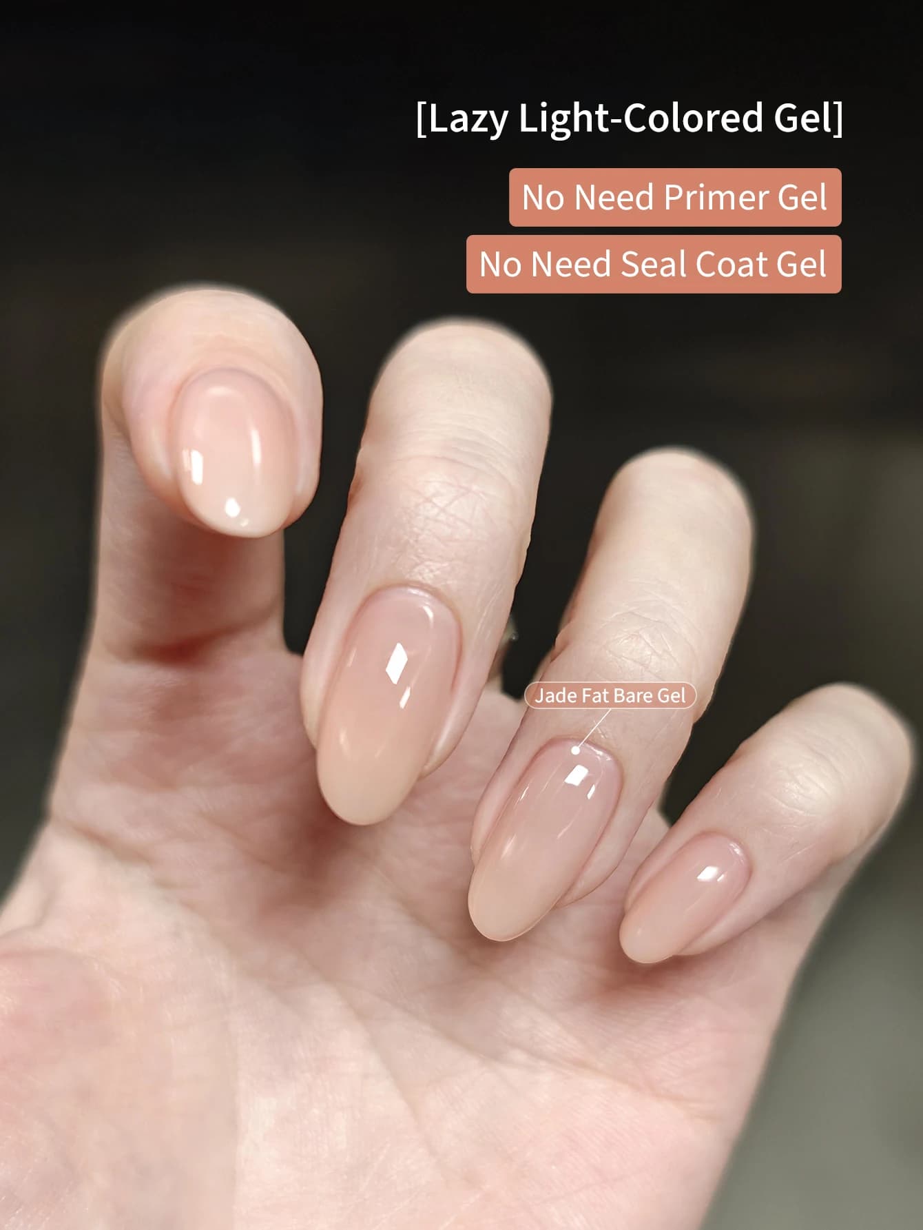 Vernis à ongles gel nude rose laiteux 12 ml, vernis gel UV LED à retirer par trempage, longue tenue 