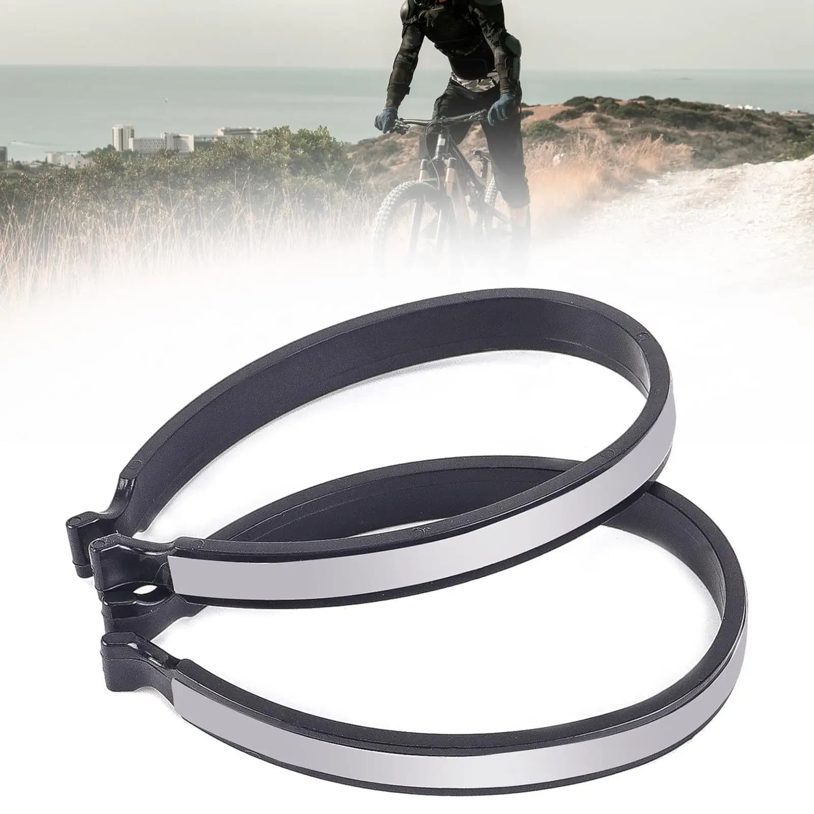 Clips pour pantalons de vélo, 2 pièces, haute visibilité, équipement réfléchissant pour adultes, Cli