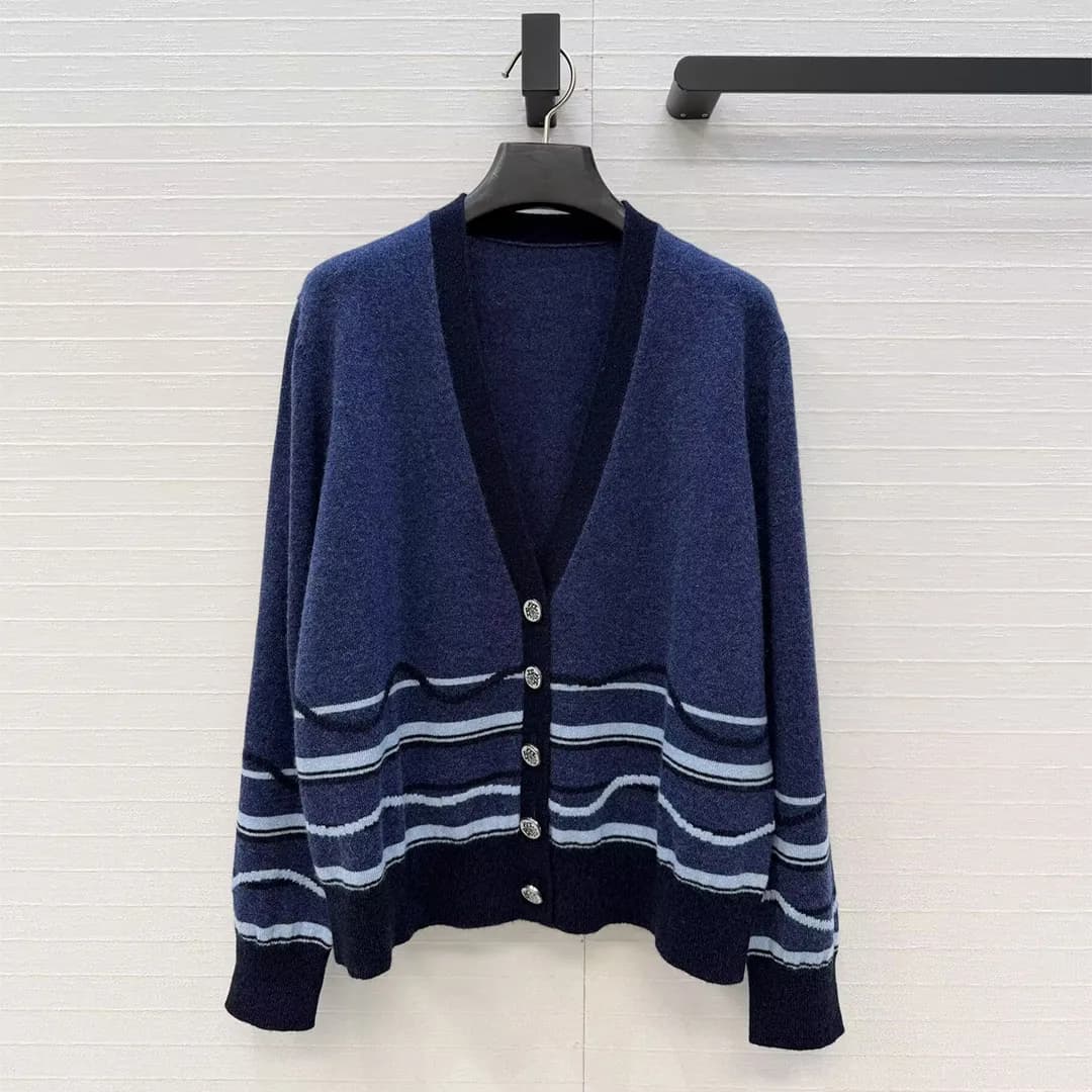 Nouvelle Collection 2026 – Cardigan en Cachemire Tricoté pour Femme, Col V, Manches Longues, Boutonn
