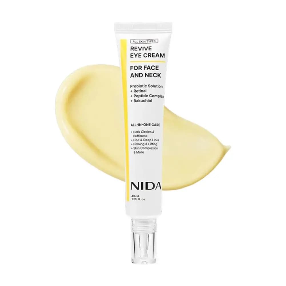 Crème contour des yeux anti-âge quotidienne, proportion scientifique de probiotiques, rétinol et bak
