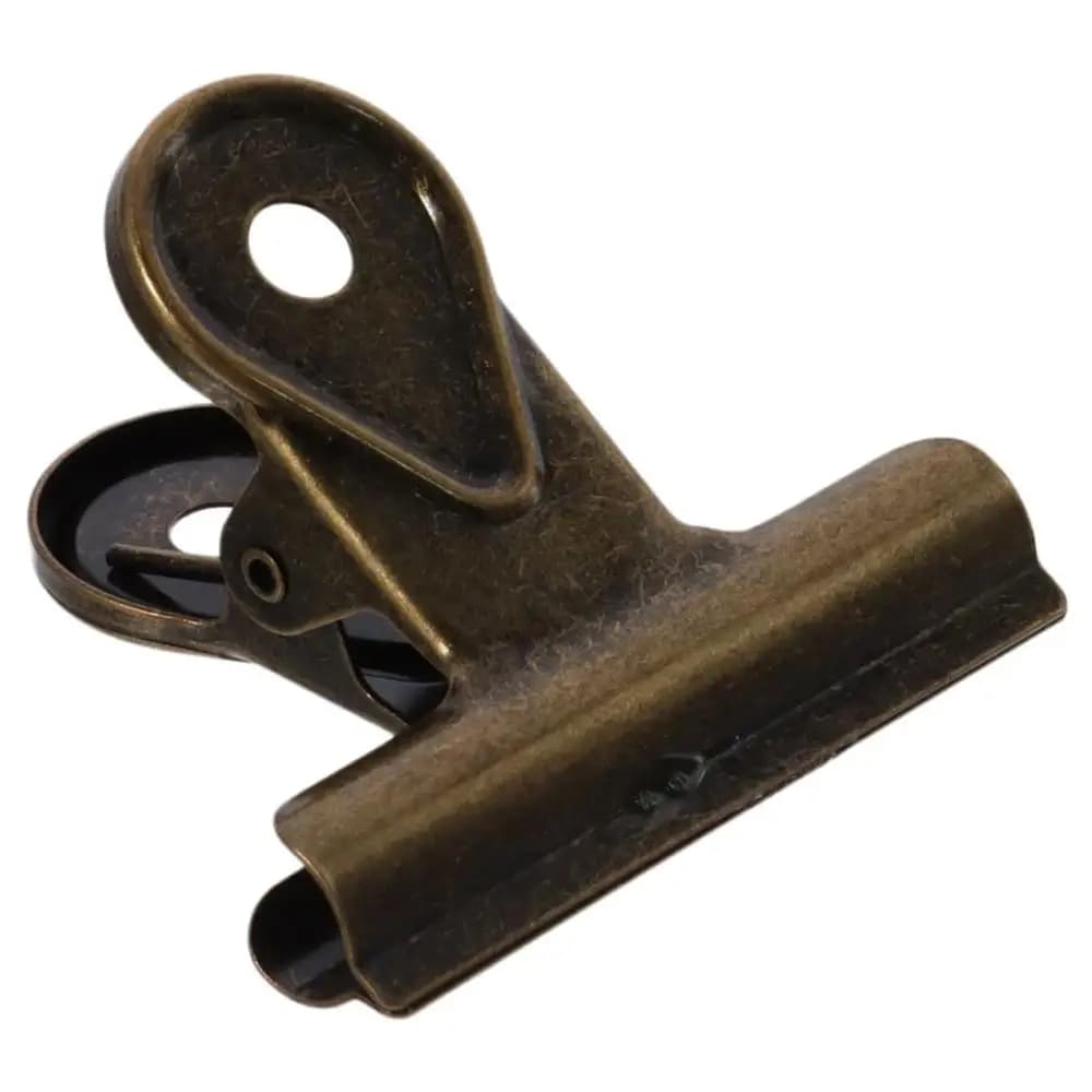 Clip métallique vintage en bronze, 1,97 pouce/5 cm, en acier inoxydable, à longue queue, pour fourni