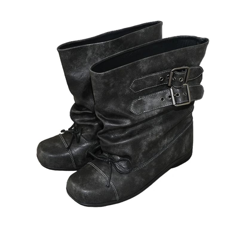 Chaussures plates femmes bottines créateur de mode Punk bottes hiver femme Chelsea bottes 2025 tenda