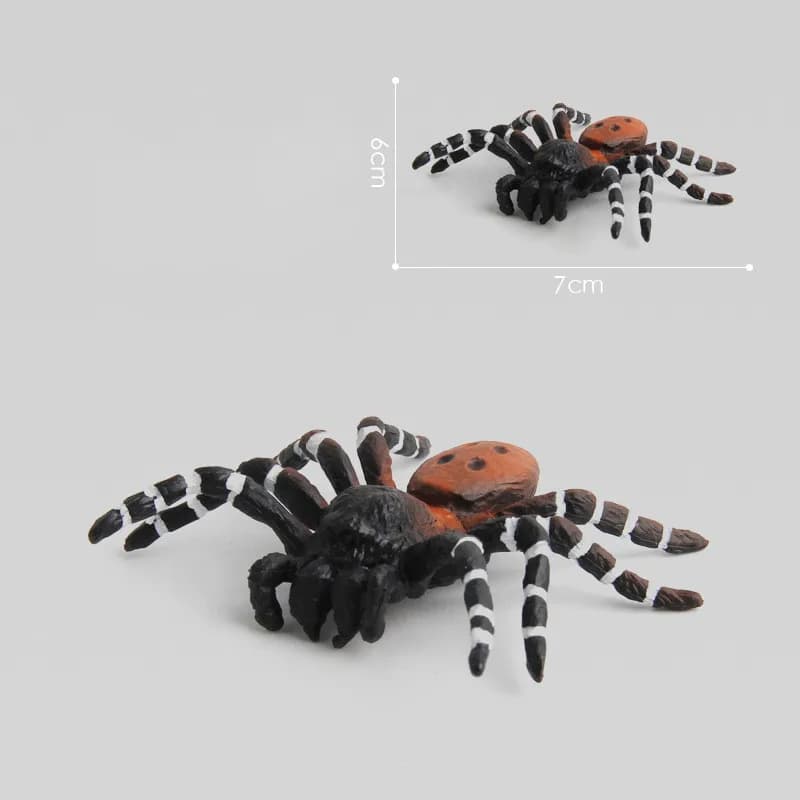 Simulation modèle Animal 10cm grande fausse araignée tarantule araignée noire amusant Halloween blag