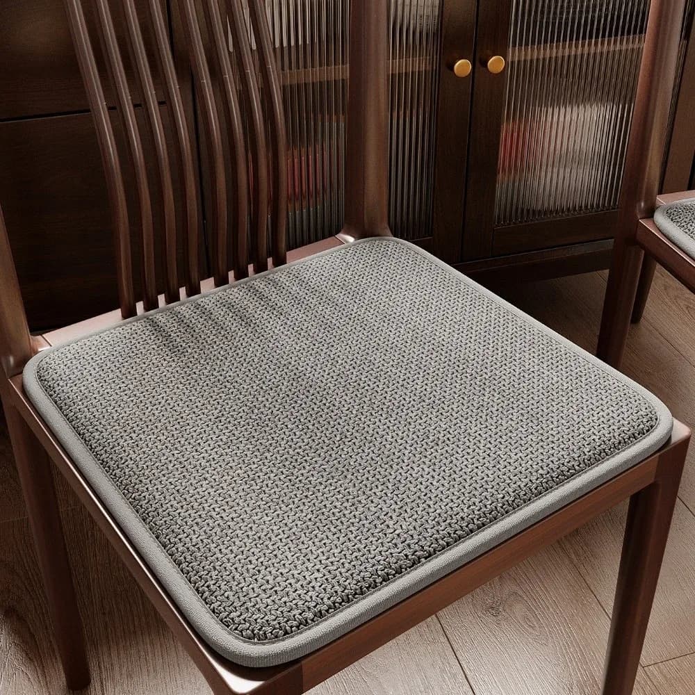 Coussin de chaise confortable en mousse à mémoire de forme, épaisseur 1,5 cm, 40x40/45x45 cm, tissu 