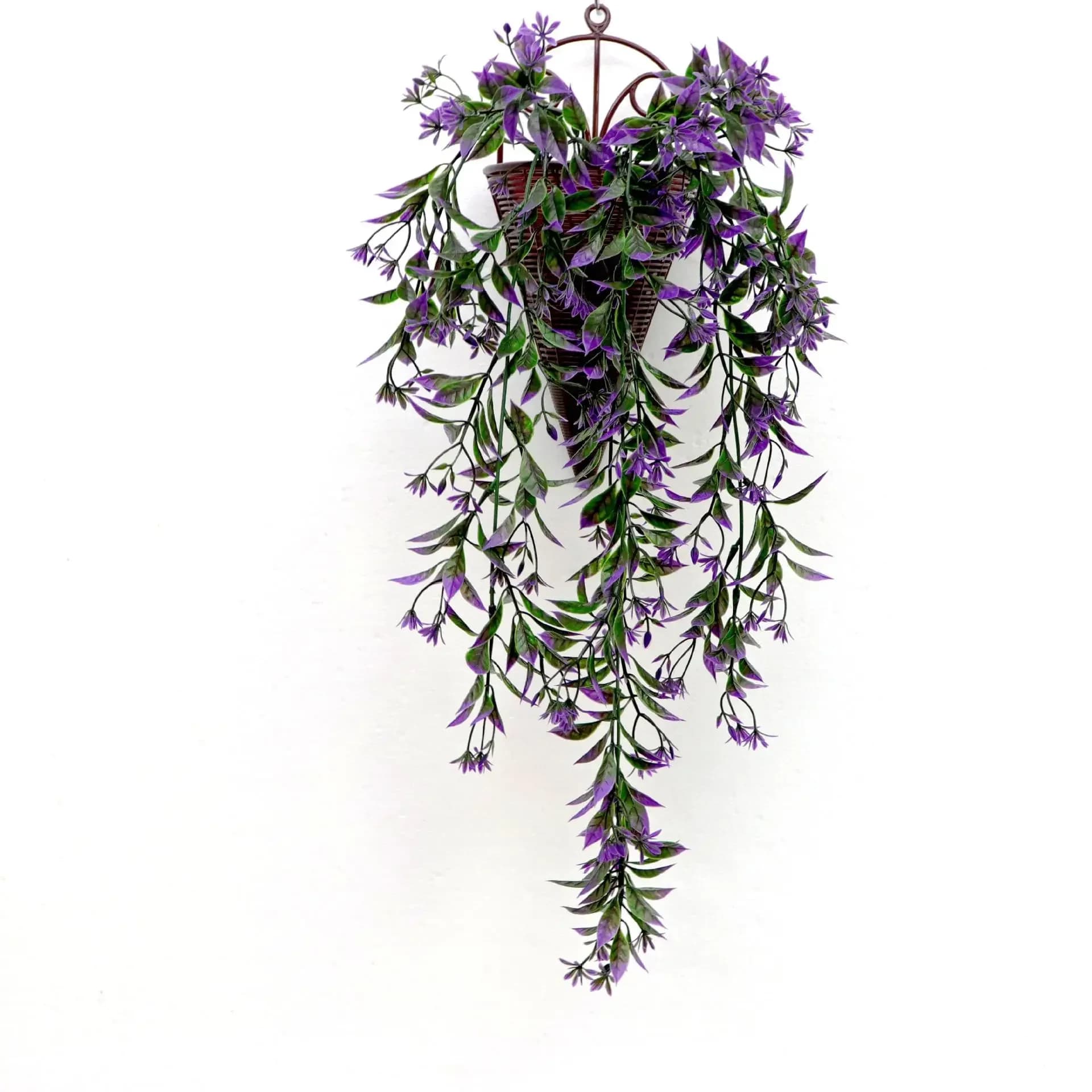 Vigne murale suspendue en fleurs d'oranger artificielles, fausse plante réaliste pour la décoration 